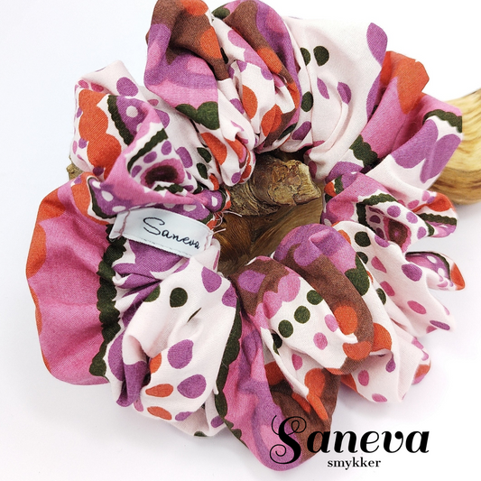 Scrunchie stor, retro pink